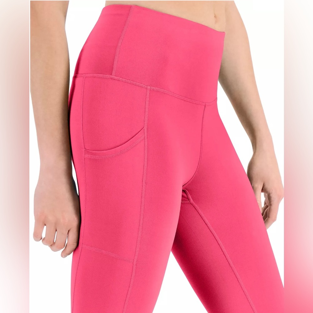 Id Ideology High Rise Workout Leggings Side/Cell Phone Pocket-NWT